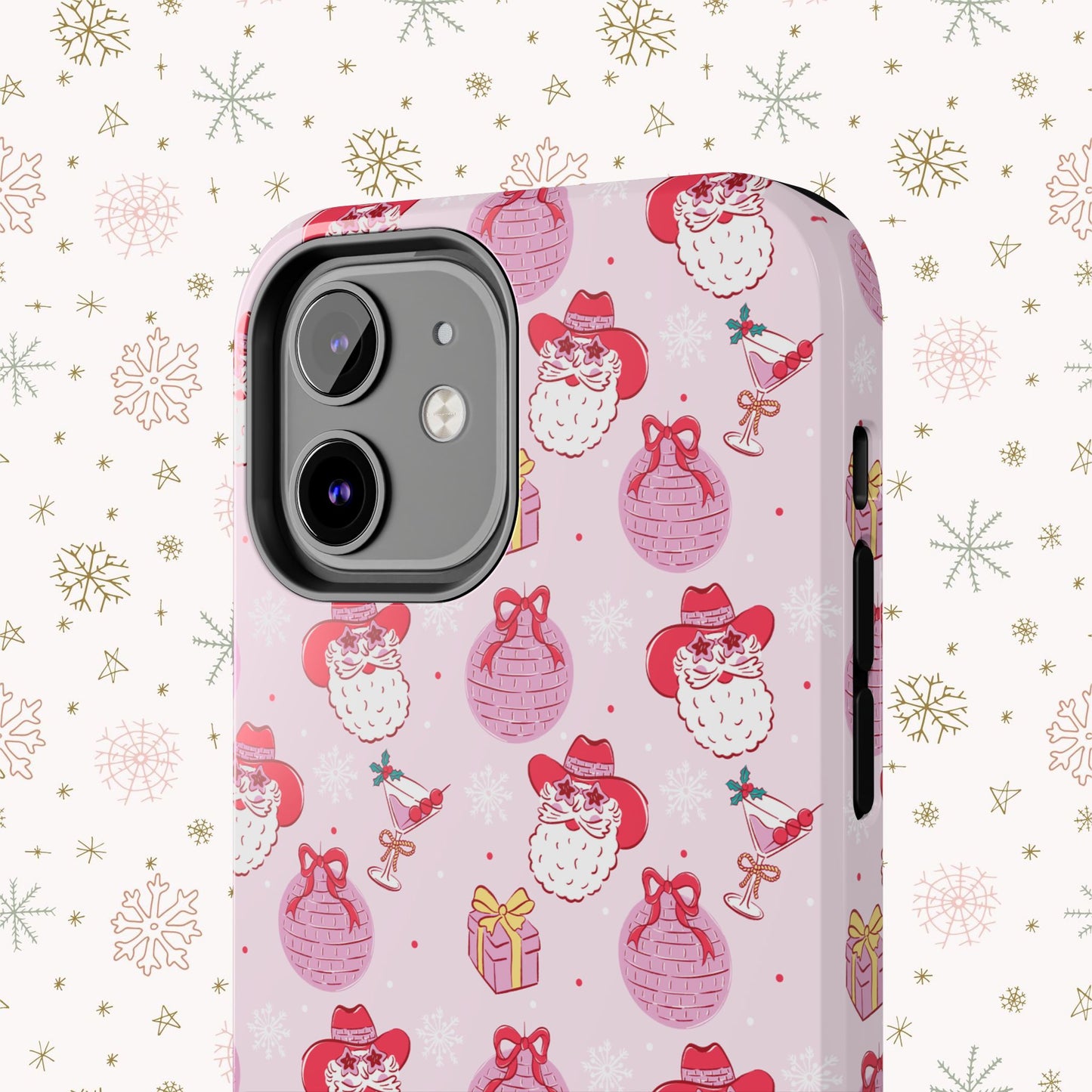 Preppy Pink Santa Phone Case