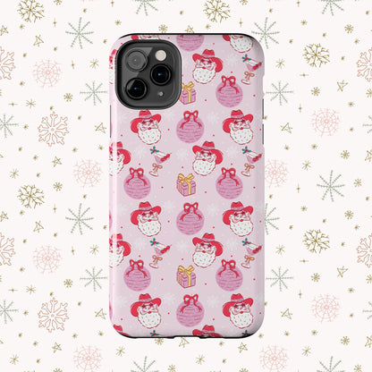Preppy Pink Santa Phone Case