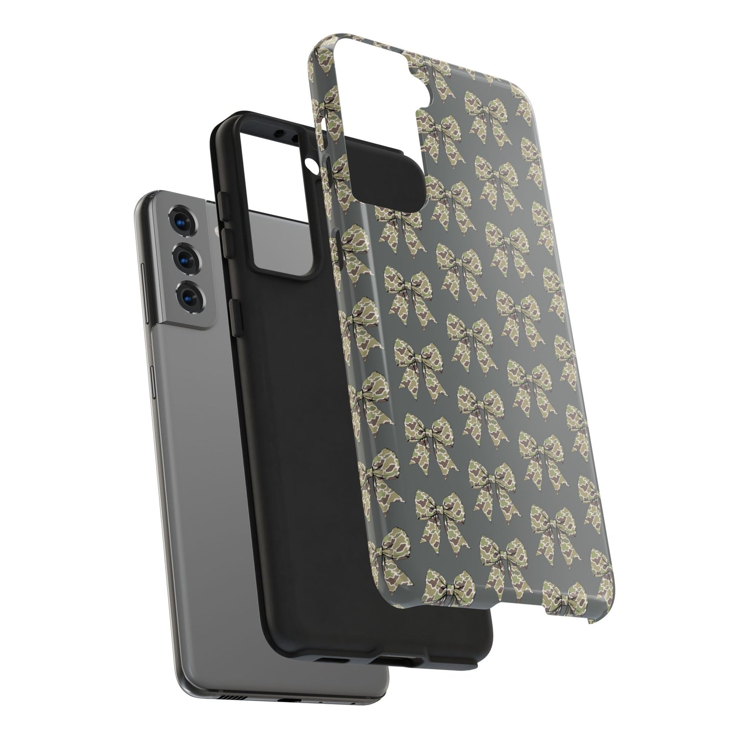 Vintage Camouflage Bow Phone Case