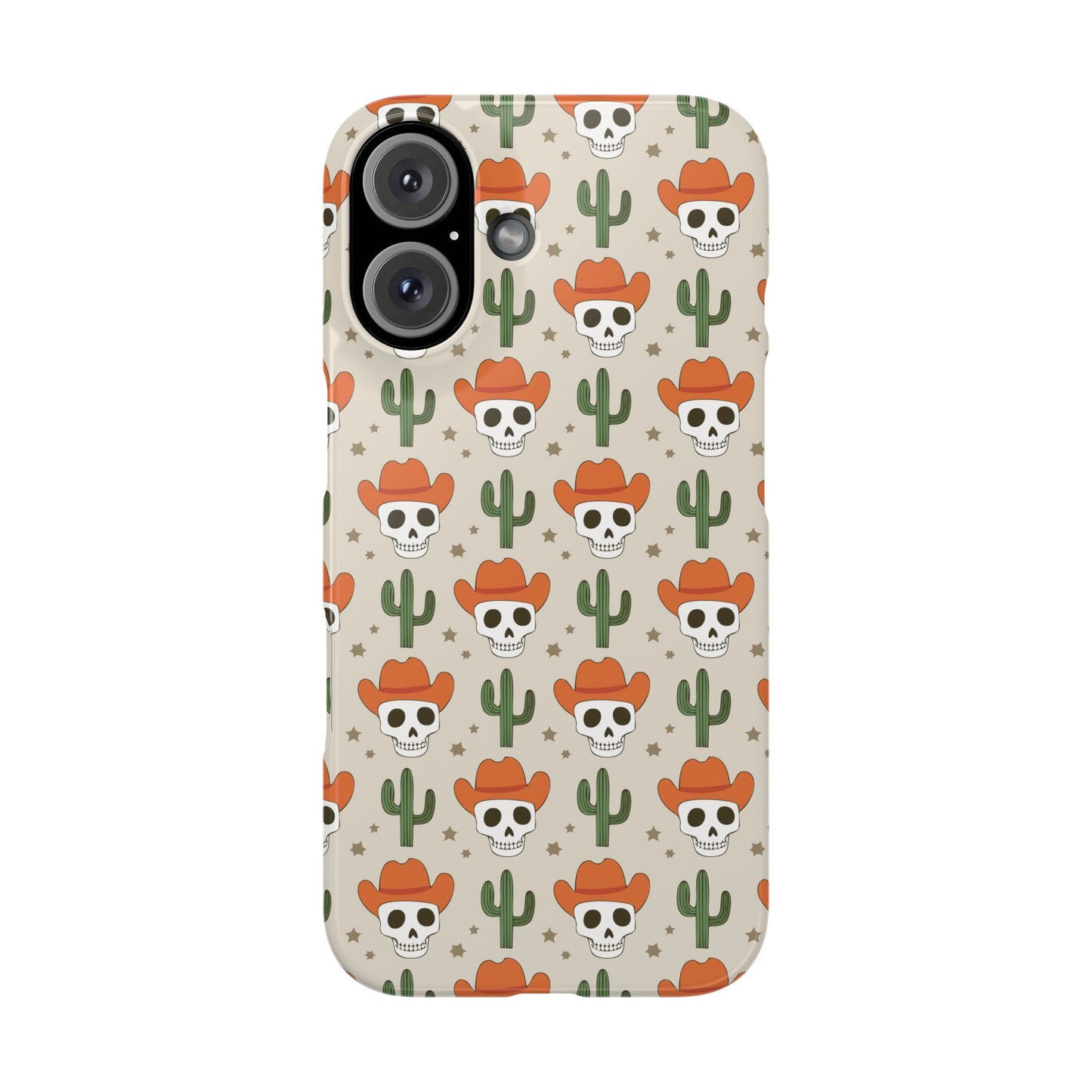 Retro Western Skeleton iPhone Case