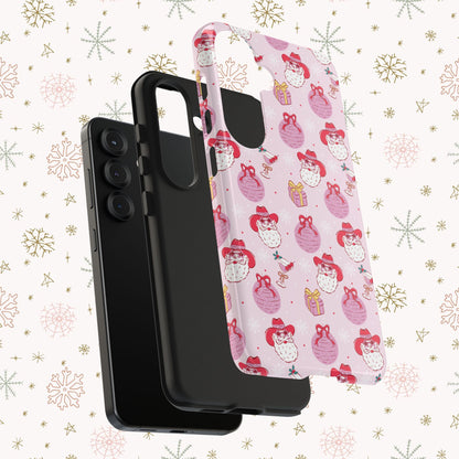 Preppy Pink Santa Phone Case