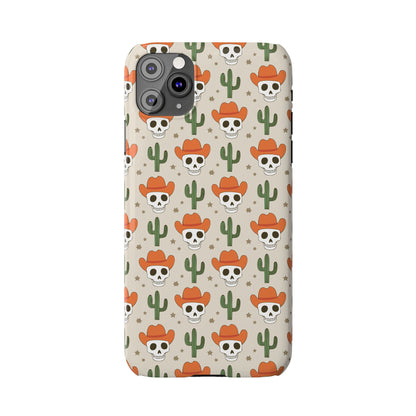 Retro Western Skeleton iPhone Case