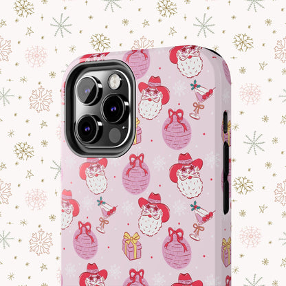 Preppy Pink Santa Phone Case