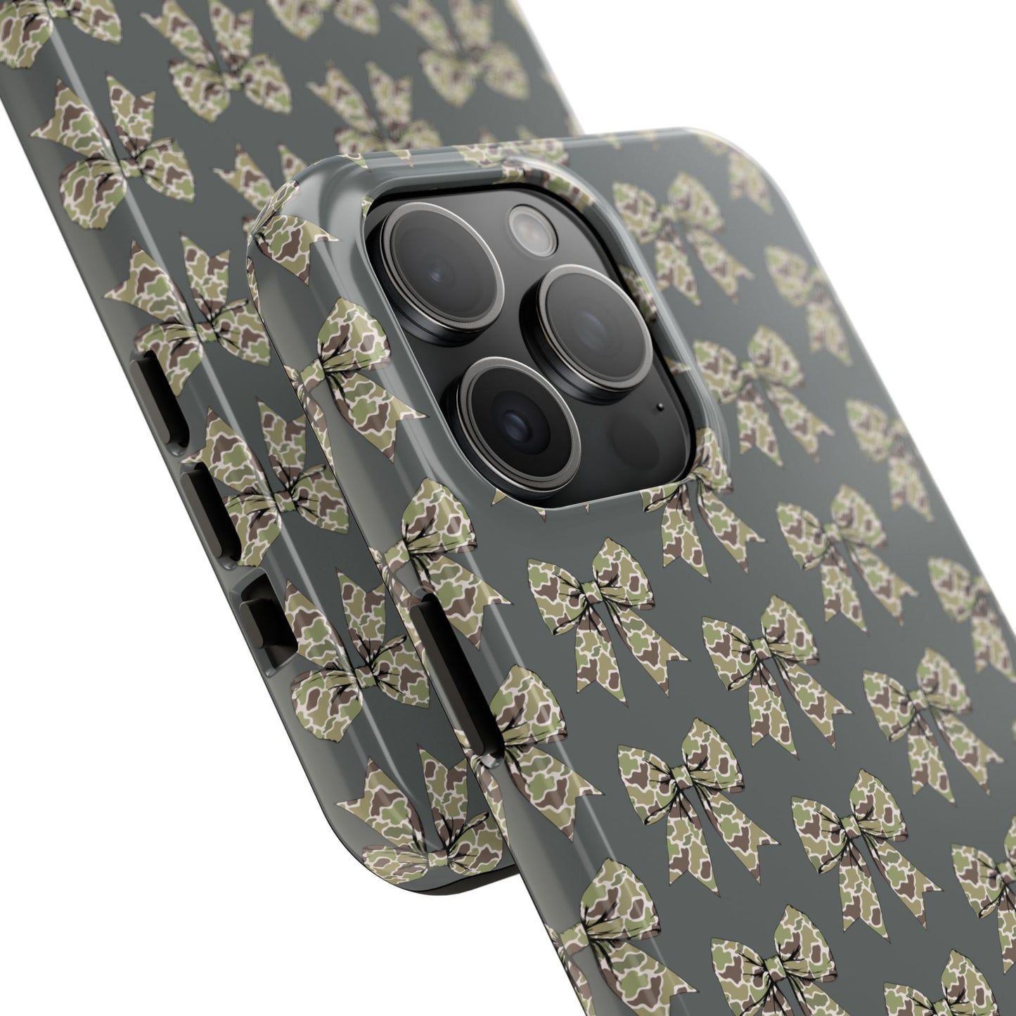 Vintage Camouflage Bow Phone Case