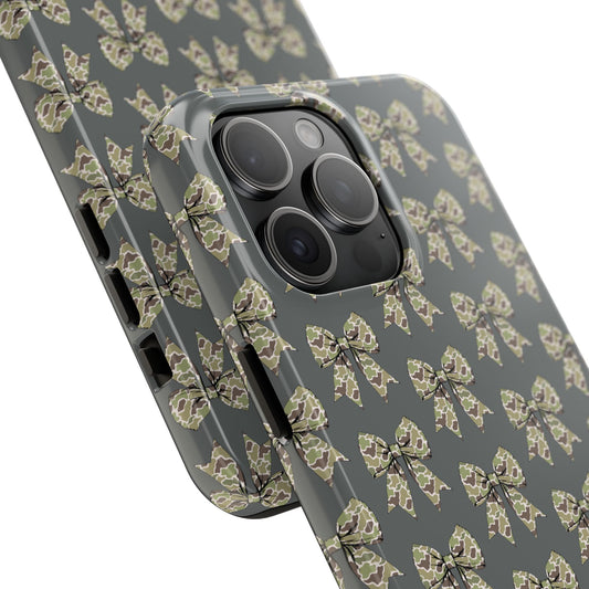 Vintage Camouflage Bow Phone Case