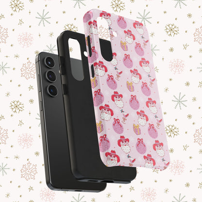 Preppy Pink Santa Phone Case