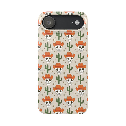 Retro Western Skeleton iPhone Case