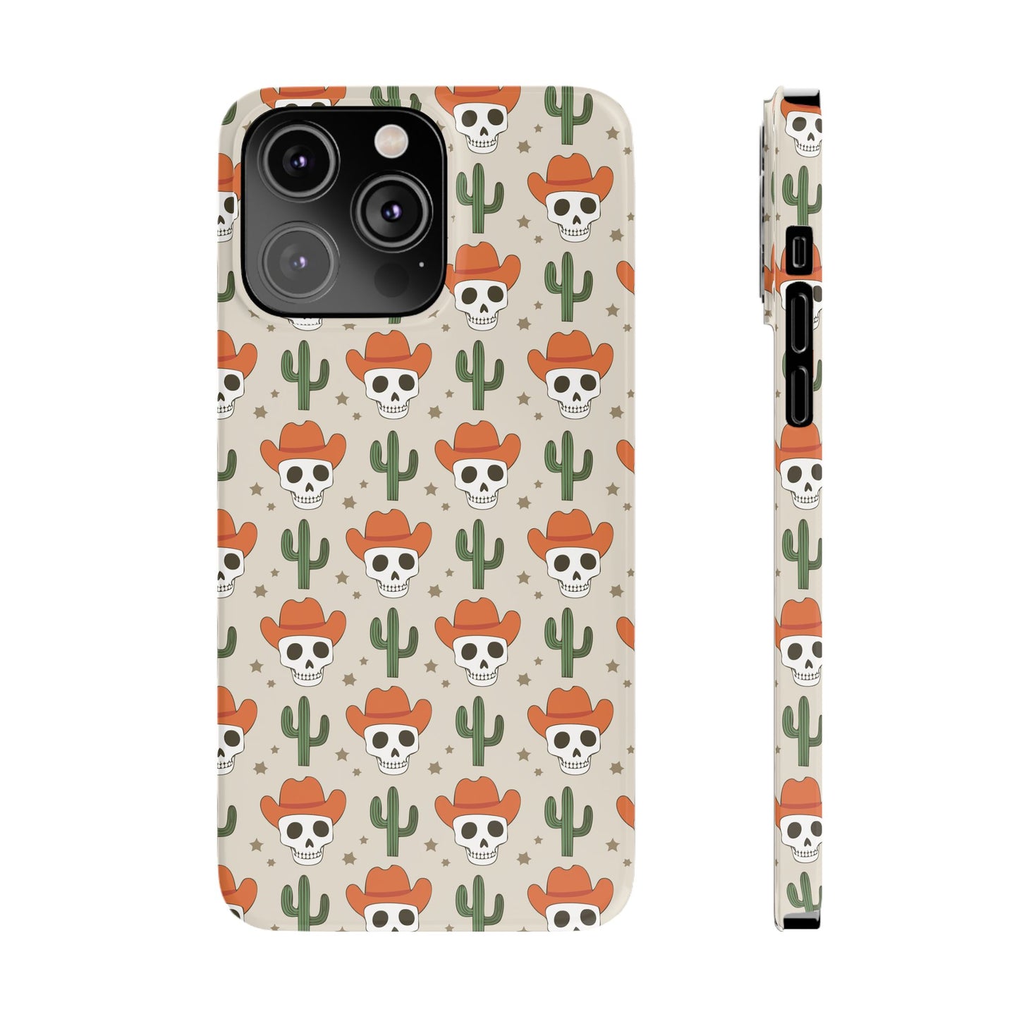 Retro Western Skeleton iPhone Case