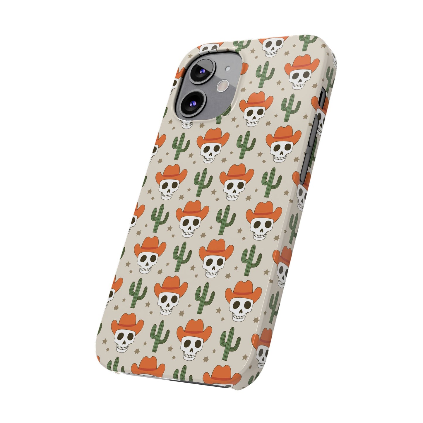 Retro Western Skeleton iPhone Case