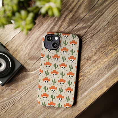 Retro Western Skeleton iPhone Case