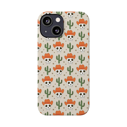 Retro Western Skeleton iPhone Case