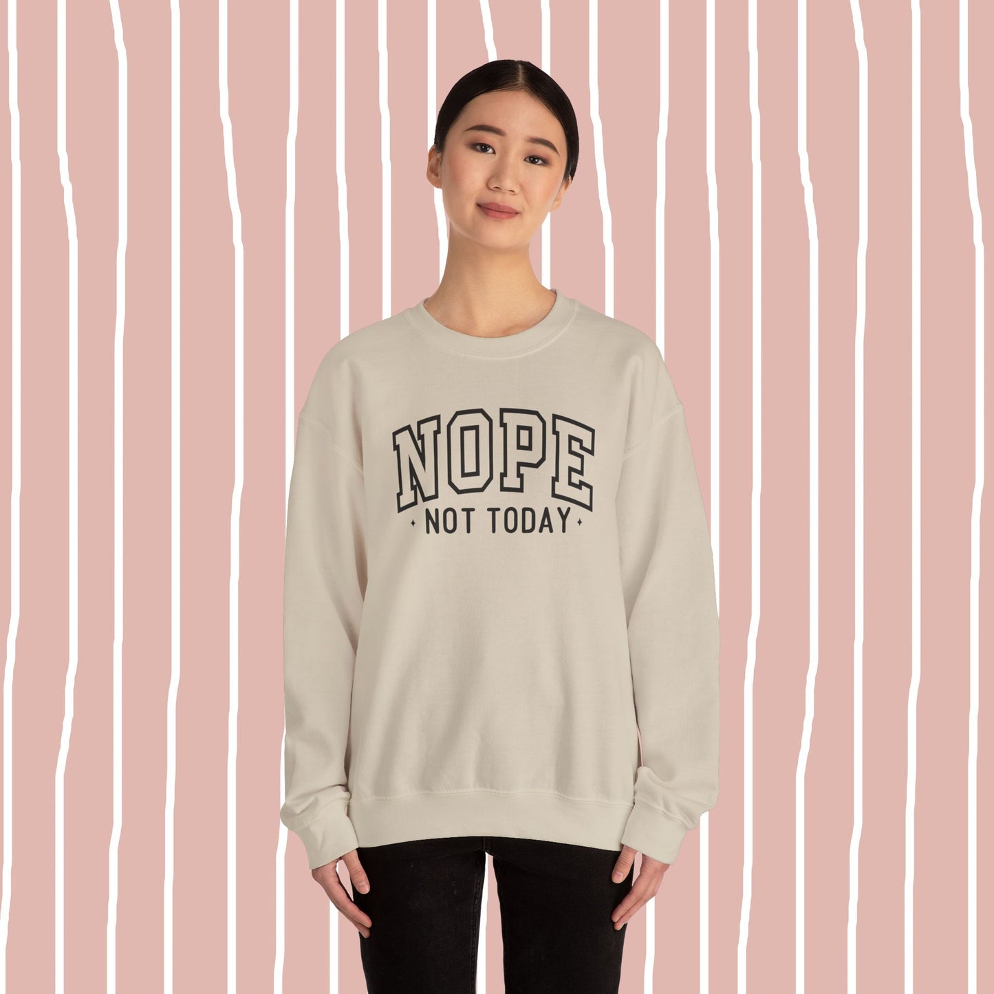 nope, not today. sweatshirt ⚡