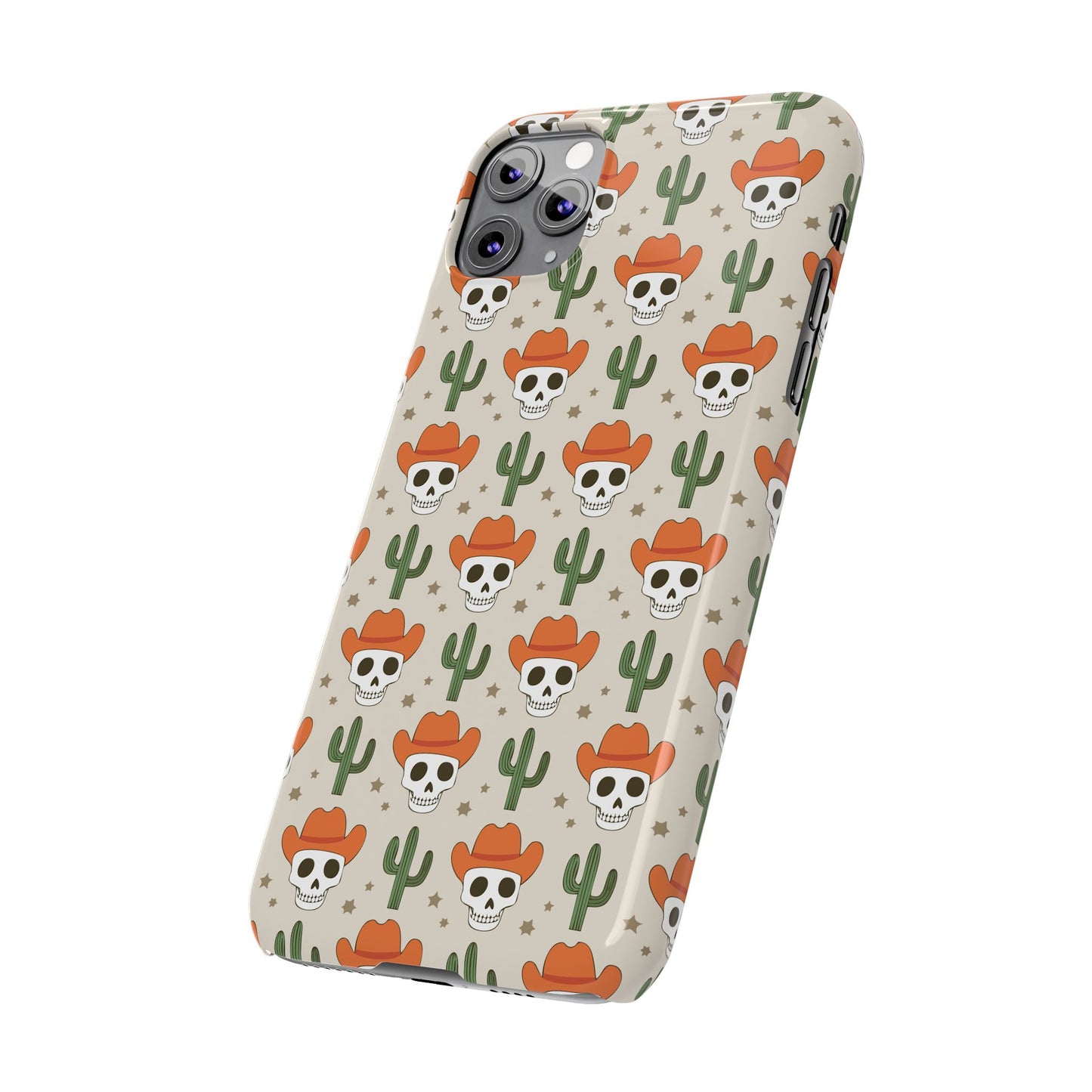 Retro Western Skeleton iPhone Case