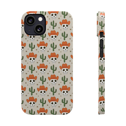 Retro Western Skeleton iPhone Case