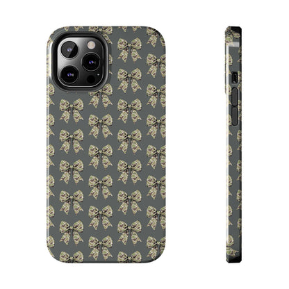 Vintage Camouflage Bow Phone Case