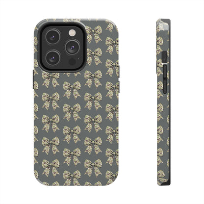 Vintage Camouflage Bow Phone Case