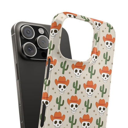 Retro Western Skeleton iPhone Case