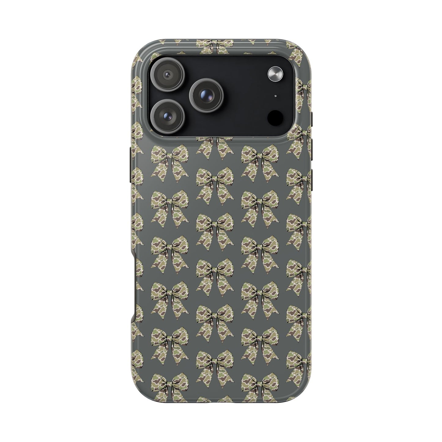 Vintage Camouflage Bow Phone Case