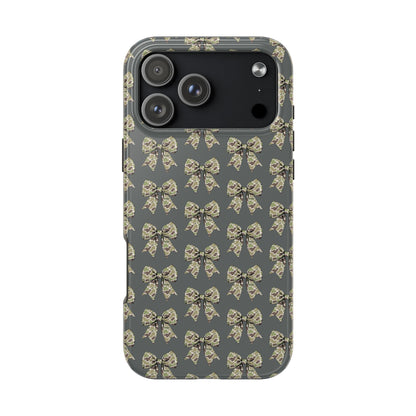 Vintage Camouflage Bow Phone Case