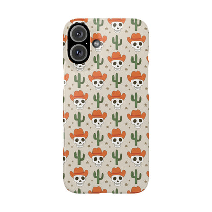 Retro Western Skeleton iPhone Case