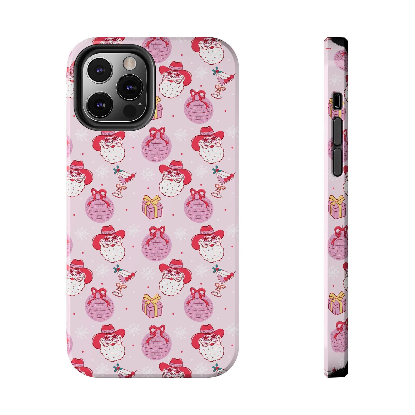 Preppy Pink Santa Phone Case