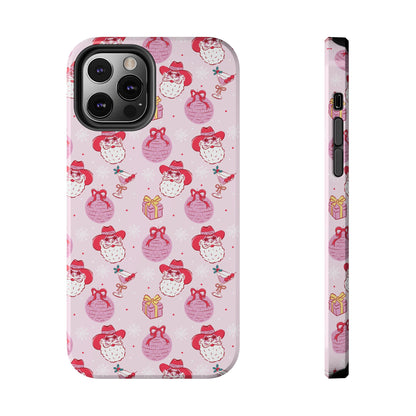Preppy Pink Santa Phone Case