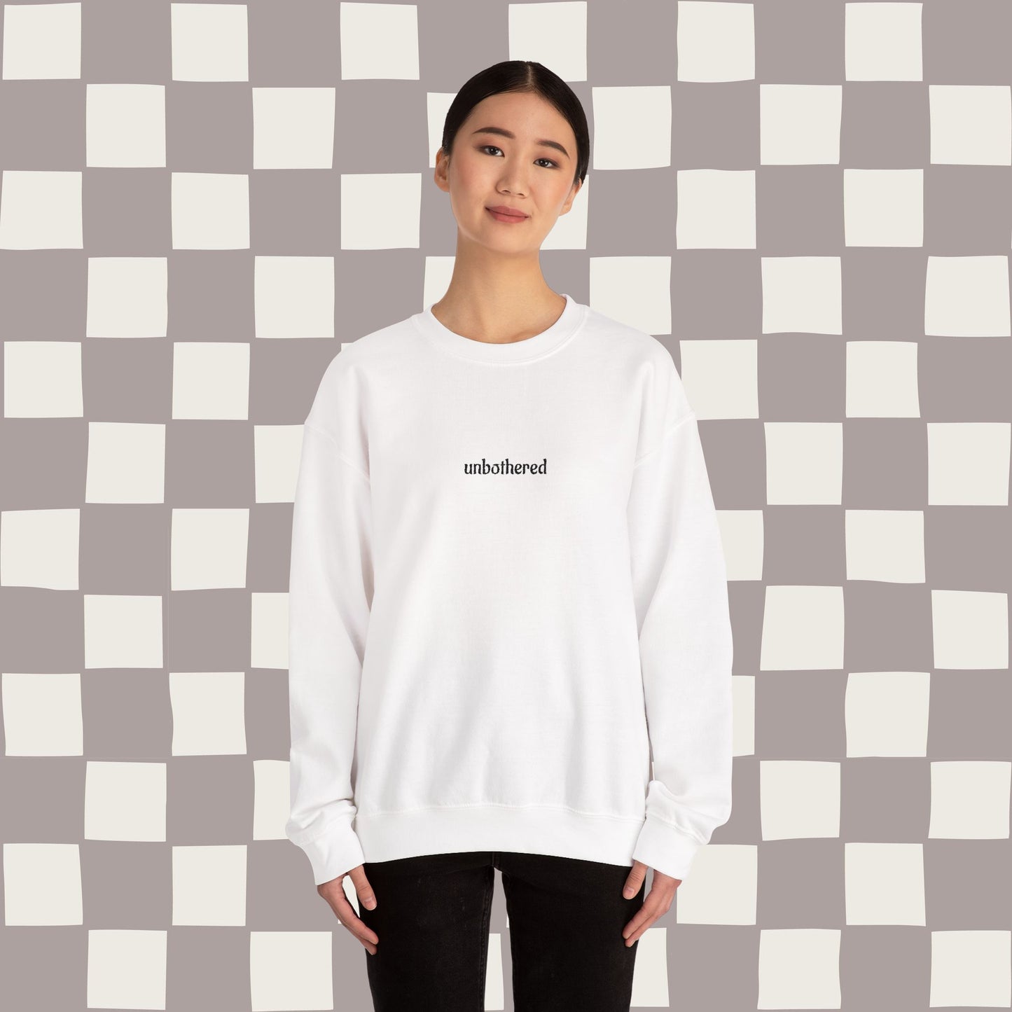 unbothered, embroidered