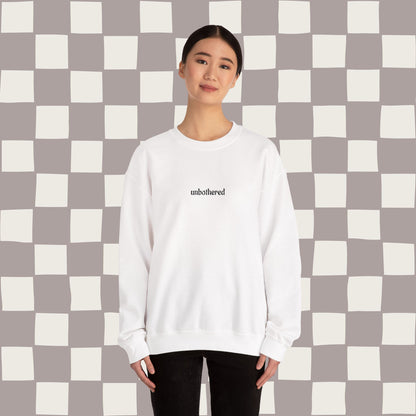 unbothered, embroidered