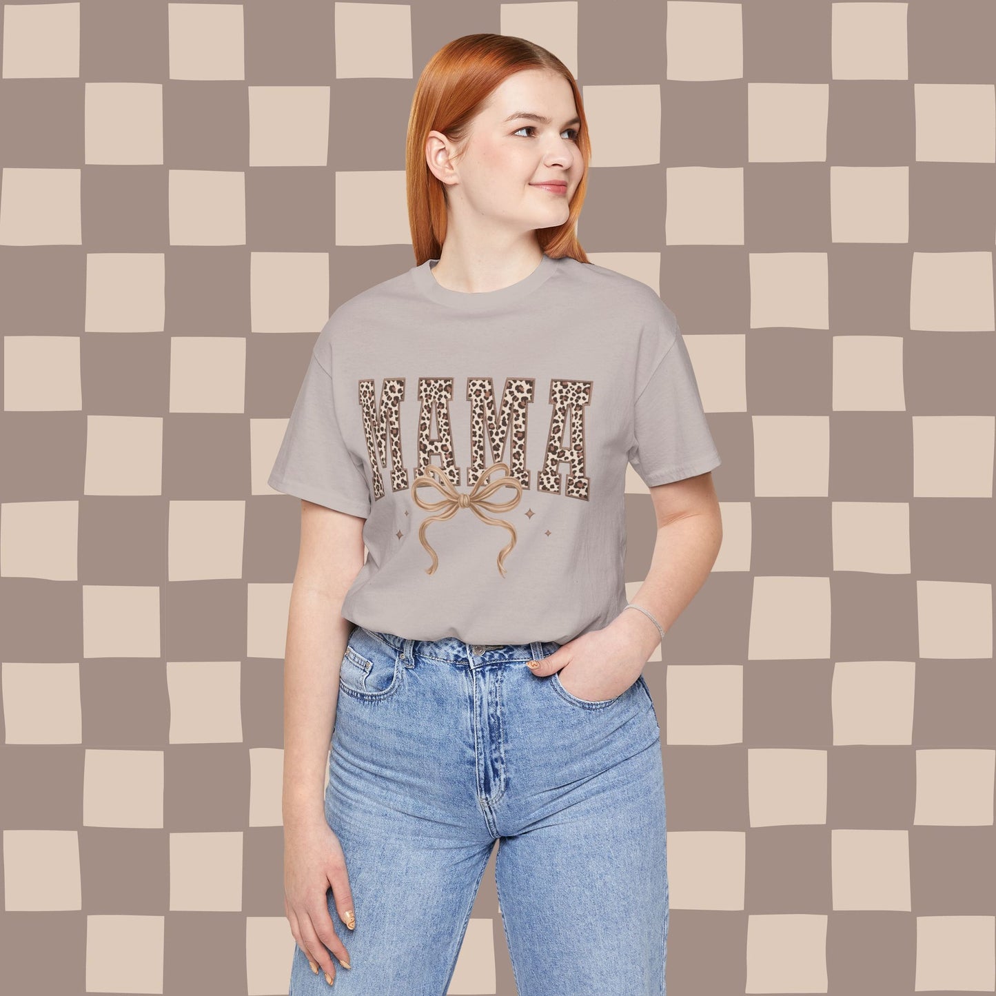 Leopard MAMA bow tee