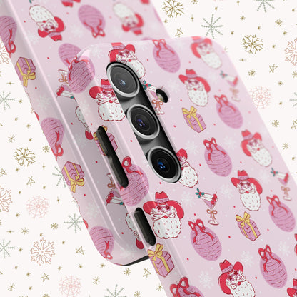 Preppy Pink Santa Phone Case