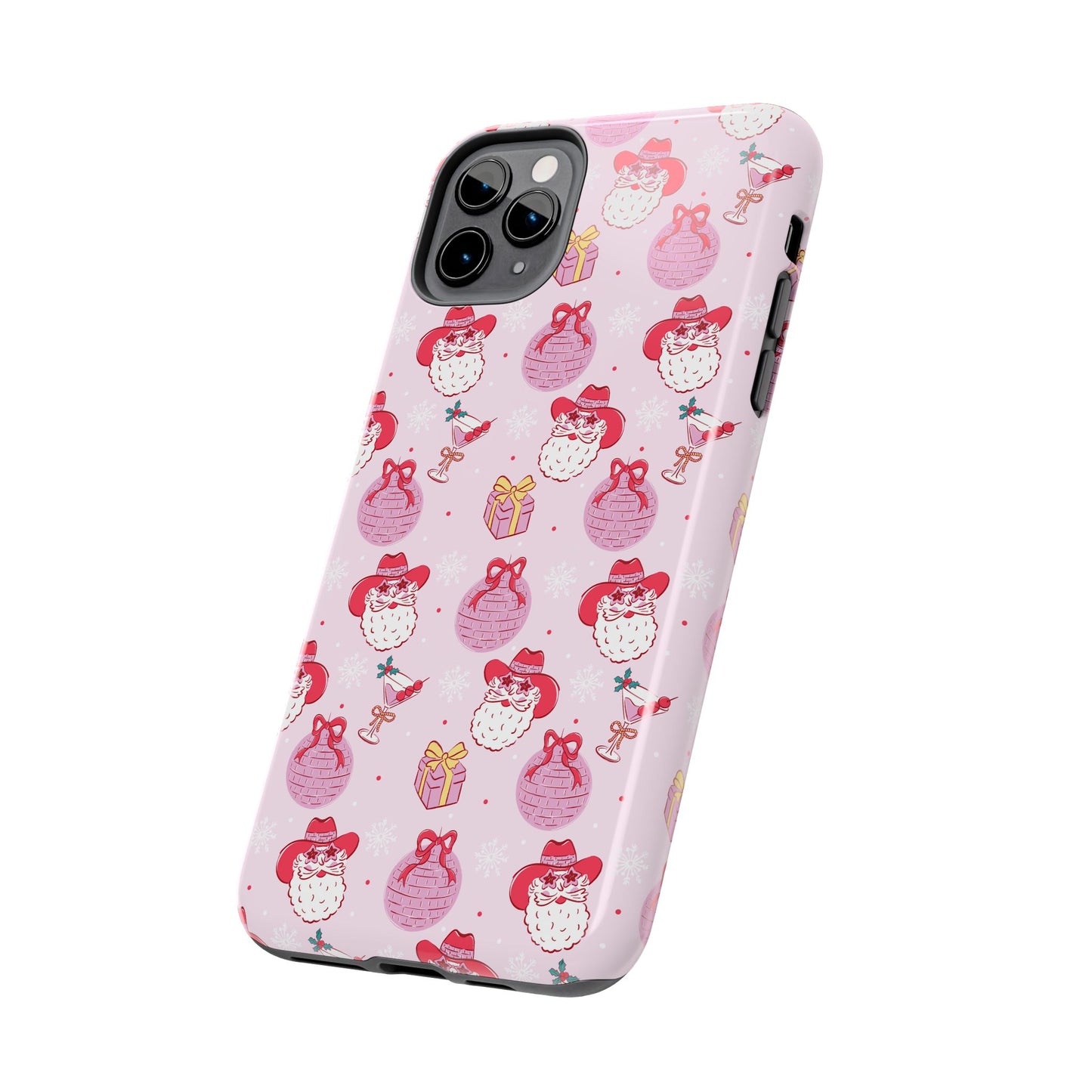 Preppy Pink Santa Phone Case