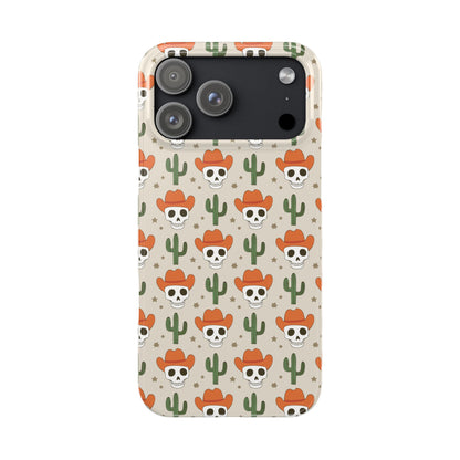 Retro Western Skeleton iPhone Case