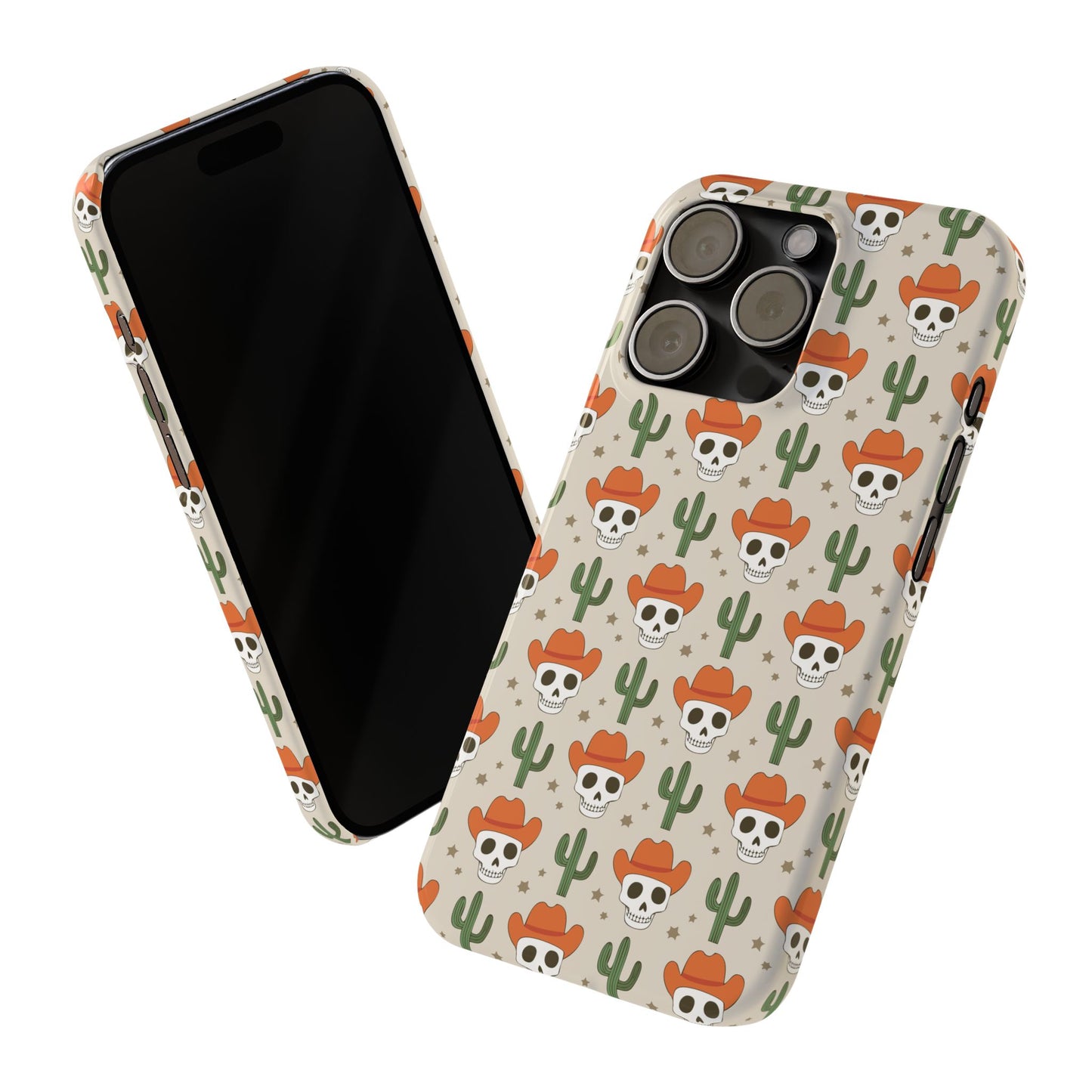 Retro Western Skeleton iPhone Case