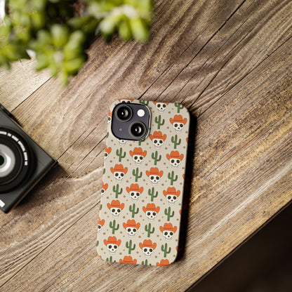 Retro Western Skeleton iPhone Case