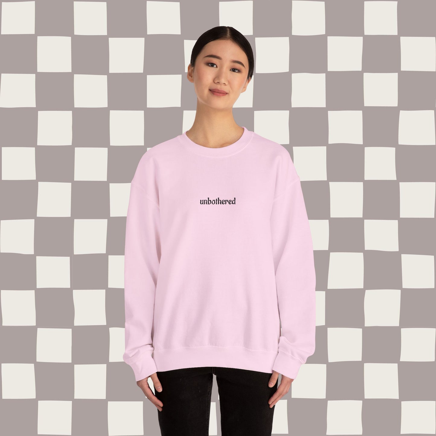 unbothered, embroidered