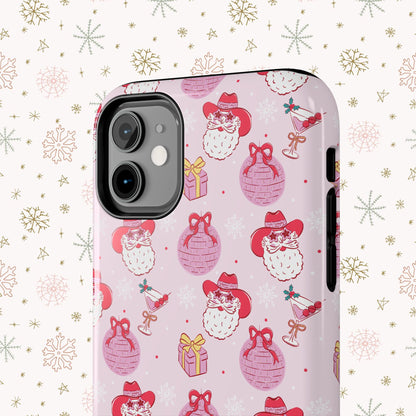 Preppy Pink Santa Phone Case
