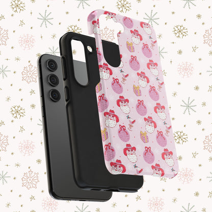 Preppy Pink Santa Phone Case