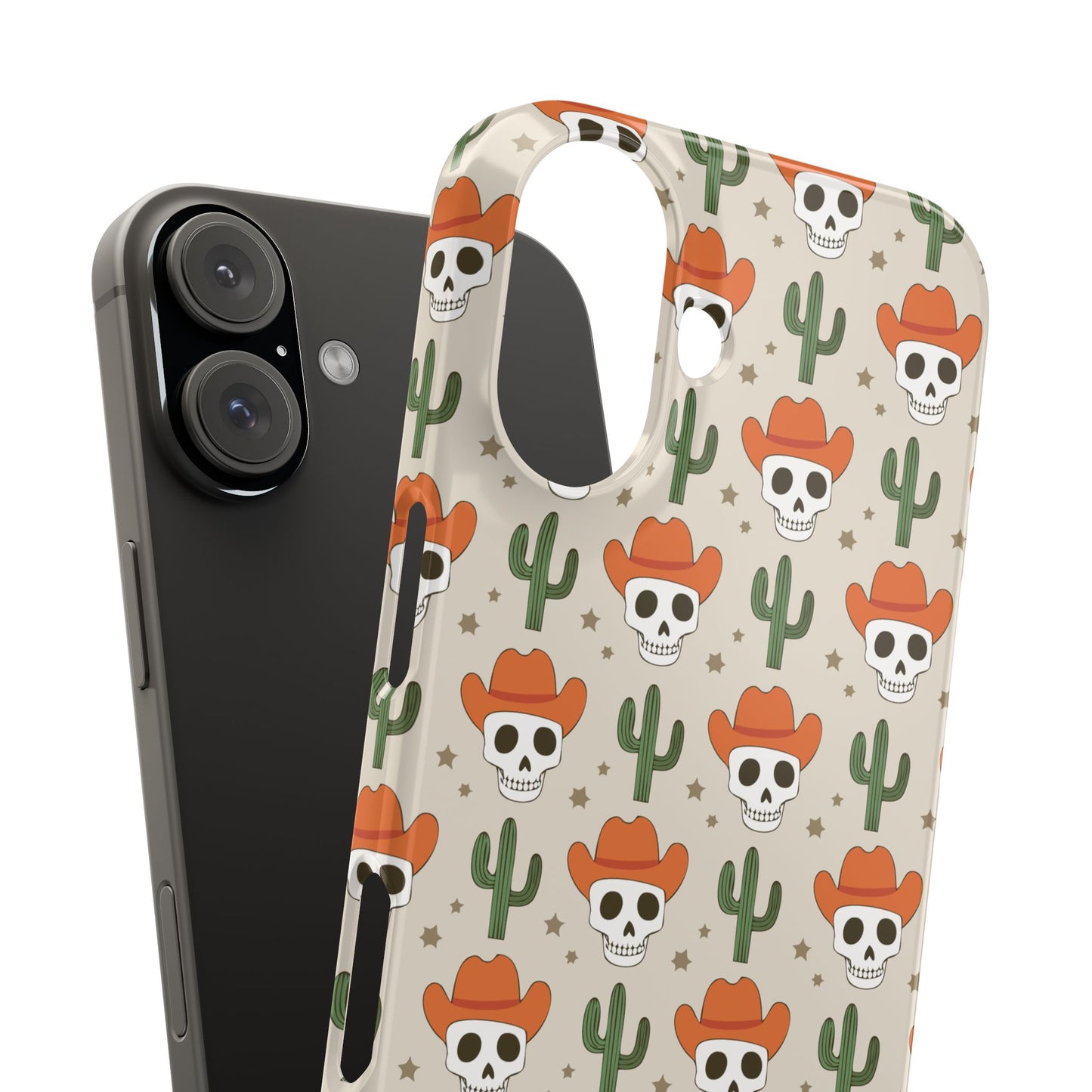 Retro Western Skeleton iPhone Case