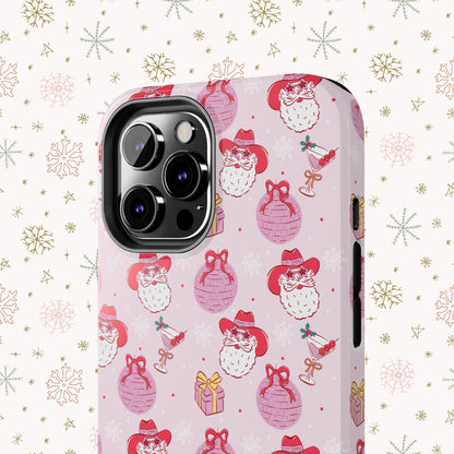 Preppy Pink Santa Phone Case