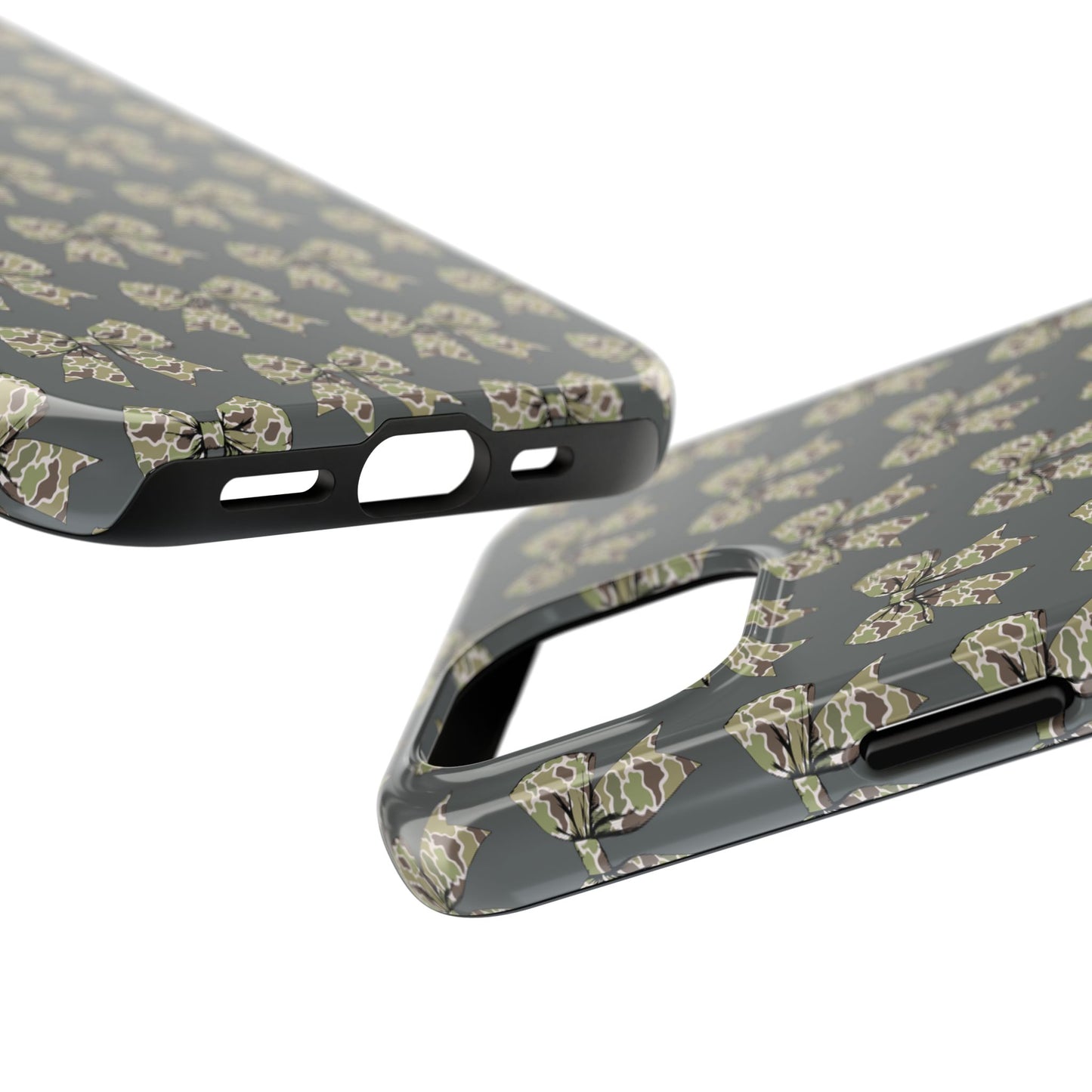 Vintage Camouflage Bow Phone Case