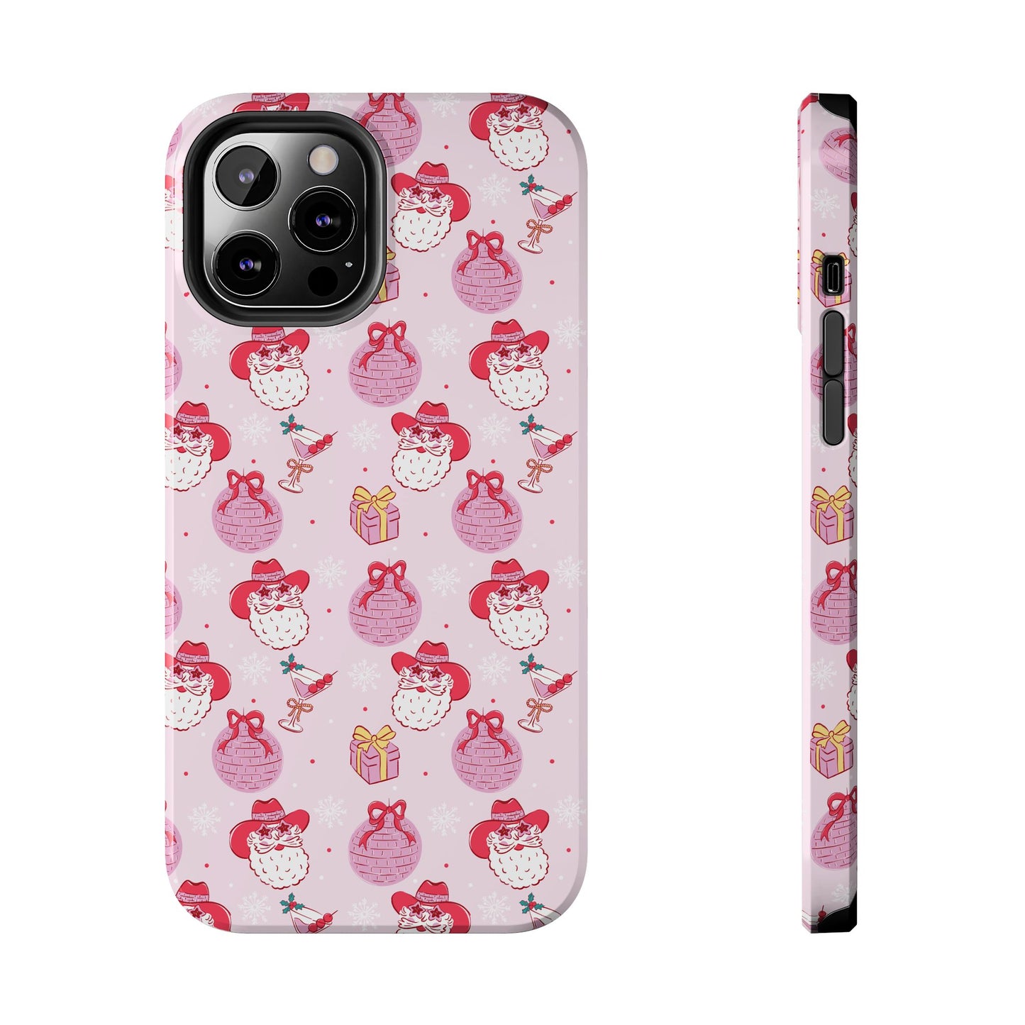 Preppy Pink Santa Phone Case