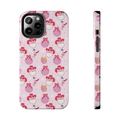 Preppy Pink Santa Phone Case