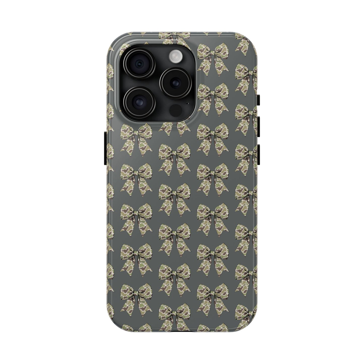 Vintage Camouflage Bow Phone Case