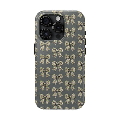 Vintage Camouflage Bow Phone Case