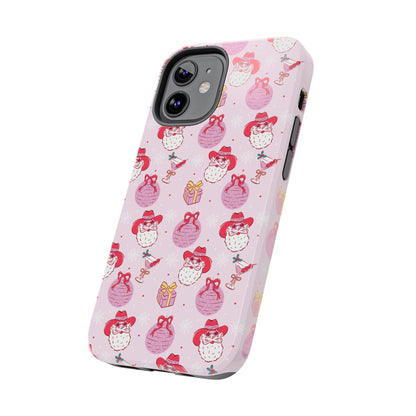 Preppy Pink Santa Phone Case