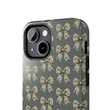 Vintage Camouflage Bow Phone Case