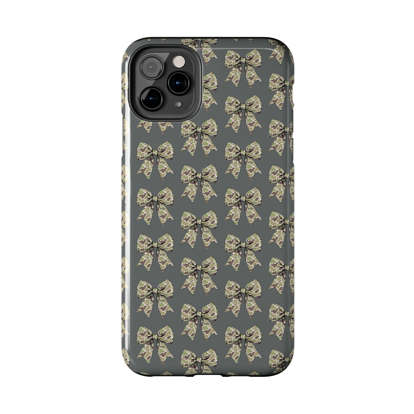 Vintage Camouflage Bow Phone Case