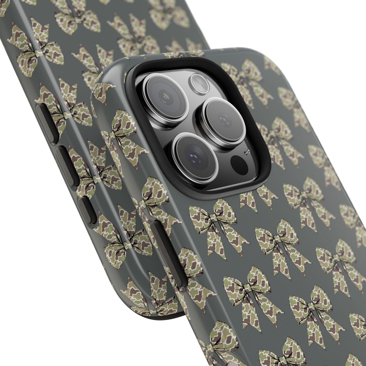 Vintage Camouflage Bow Phone Case