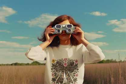 Floral camo bow sweatshirt