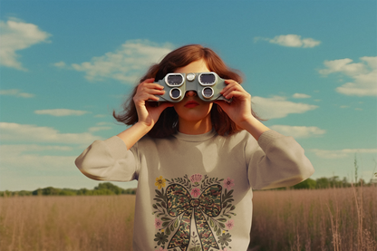 Floral camo bow sweatshirt